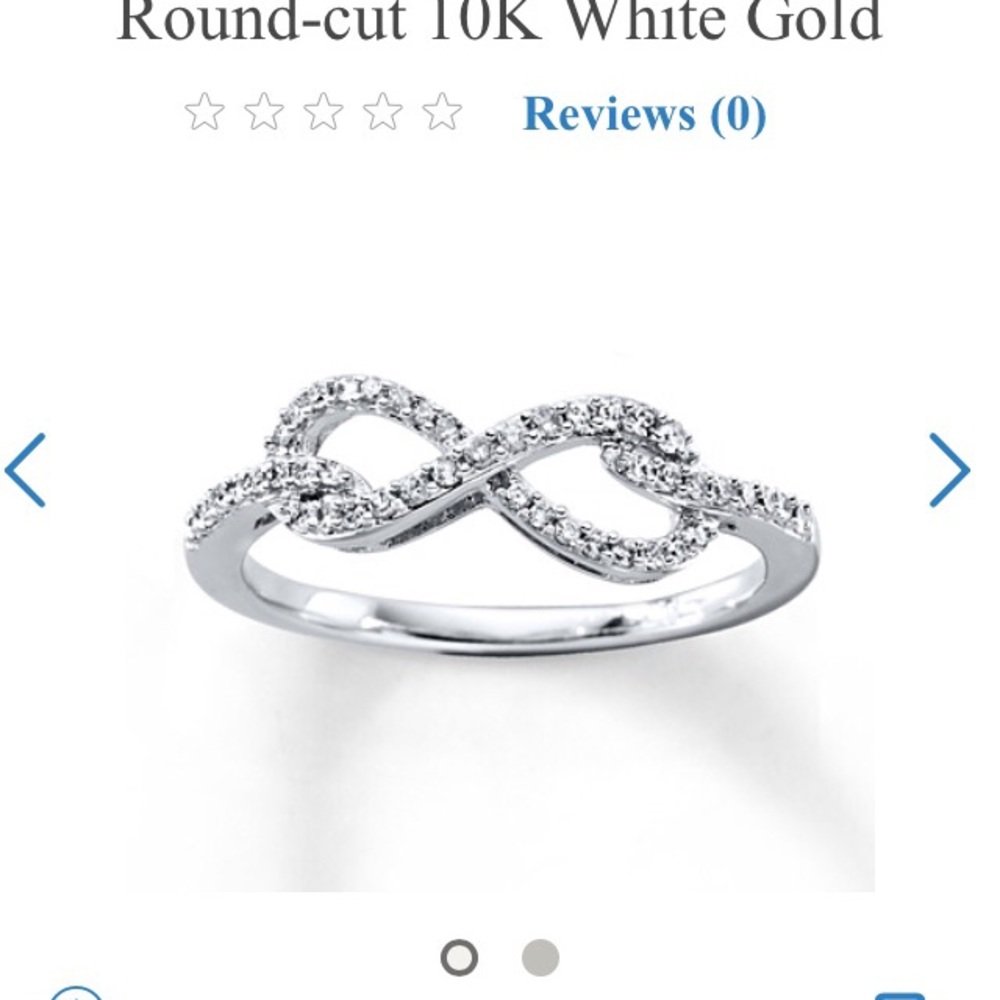 NWOT Ring & Necklace Heart, diamonds, white gold